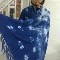 ราคา ผ้าคลุมไหล่ ผ้าพันคอ ผ้าย้อมคราม ย้อมครามสกลนคร (4212319007)