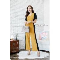 ราคา จั้มสูททูโทนสาวอวบติดแถบ (1727564916)
