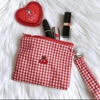 ราคา กระเป๋าใส่เครื่องสำอางผ้าแคนวาสลายเชอร์รี่ปักลาย กระเป๋าใส่เครื่องสำอาง (56701662669)