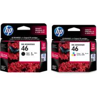 ราคา ตลับหมึกเฮชพี HP 46 black ดำ & Color สี แพคคู่ ของแท้ใหม่100%จากศูนย์ มีกล่อง (3236886743)
