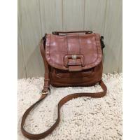 ราคา กระเป๋าสะพายหนังแท้วินเทจ แบรนด์ AK Anne klein (4544621512)