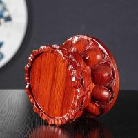 ราคา ไม้มะเกลือฐานบัวหินแกะสลักเครื่องประดับหินแปลกวงเล็บมะฮอกกานีพระโพธิสัตว์เจ้าแม่กวนอิมฐานรอบงานฝีมือ (53052039061)