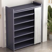 ราคา ชั้นเก็บของที่เรียบง่ายป้องกันฝุ่นหอพักรองเท้าในครัวเรือนมัลติฟังก์ชั่ไม้เนื้อแข็งชั้นวางรองเท้าประตูหลายชั้นตู้รองเท้า 5วม (49603359186)