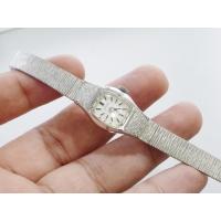 ราคา นาฬิกา Vintage มือสองญี่ปุ่น Citizen ชุบทอง หน้าปัดสีขาว ผู้หญิง ไขลาน รูปทรงเบาะ 16mm (43972812410)