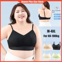 ราคา สําหรับ 40-100 กก.พลัสขนาดผู้หญิง Bra หน้าอกใหญ่ขนาดเล็ก Anti-Sgging ไร้สายบางไม่มีรอยต่อที่สวยงามกลับ Bras (56152686422)