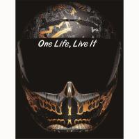 ราคา One Life Live It มอเตอร์จักรยานจักรยานหมวกกันน็อครถมอเตอร์ไซด์สติกเกอร์ชื่อไวนิล Decal ส่วนบุคคลรถจักรยานยนต์ (44503247755)