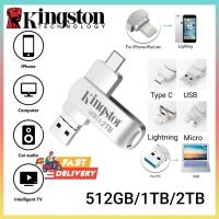 ราคา แฟลชไดรฟ์ Usb 3.0 OTG 2TB/1TB/512GB 4 in 1 กันน้ํา ความเร็วสูง สําหรับ iPhone 8 X XR 11-16 อนุกรม Android โทรศัพท์มือถ (40154146616)