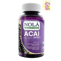 ราคา Nola Superfoods Acai Berry โนล่า อาซาอิเบอร์รี่ 60 วีแกนแคปซูล ต้านอนุมูลอิสระ อาซาอิ เบอร์รี่ (29014607394)