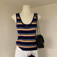 ราคา PRADA2163 เสื้อกั๊กดệtระบายสีบล็อกสำหรับผู้หญิง (57354093980)