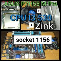 ราคา ASUS P7H55 M PRO+CPU I3 530 2.93ghz 4c/4T+zink+plate back socket1156(อ่านก่อน) (5450761826)