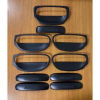 ราคา เบ้าประตู+มือจับประตู+เบ้าท้าย+มือจับท้าย Mitsubishi Mirage 2012-2020 10ชิ้น สีดำด้าน (2310472445)