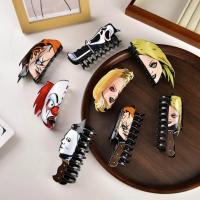 ราคา Halloween Horror Hair Clip Claw Acrylic Chucky Clip Creative Face Grimace Clown Crab Hair Clip Party Hair Accessories fo (26676649515)
