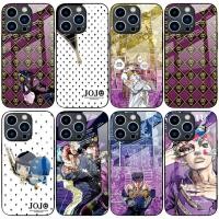 ราคา เหมาะสําหรับ Apple 17 Bizarre Adventure JoJo เคสโทรศัพท์ 16Pro การ์ตูนแก้วกรณี iphone13pro อะนิเมะ 14 46MS (52504048679)