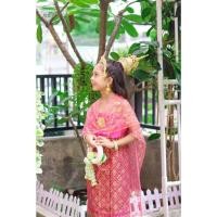 ราคา ชุดไทยวันทองเด็กหญิงสไบ + ผ้าถุงสำเร็จรูป (26202814860)