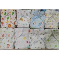 ราคา กางเกงผ้าอ้อมผ้า 12 ตัว กางเกงซับฉี่แบบซักได้ ผ้าอ้อมสาลู​ เอวปรับระดับได้ เด็กแรกเกิด-1 ขวบ (2494733884)