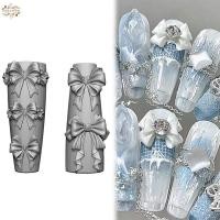 ราคา Ank 3D ริบบิ้น Bowknot ซิลิโคนเล็บแม่พิมพ์แกะสลักแม่แบบ Soft Stamping แผ่น DIY เล็บ Mould เครื่องมือตกแต่ง Trinkets EN (57553903878)