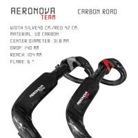 ราคา แฮนด์คาร์บอนจักรยานเสือหมอบ Aeronova Team Ø 31.8 mm.width 40/42 cm.น้ำหนักเบา (4579001223)