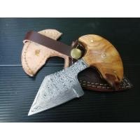 ราคา มีดชกเหล็กดามัสกัส (เหล็กลาย) ด้ามจับไม้ Olive Wood นำเข้าจากประเทศปากีสถาน (5017315693)