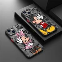 ราคา Disney Mickey Minnie Mouse เคสโทรศัพท์สําหรับ Apple iPhone 15 Pro Max 13 14 Plus 12 Mini 11 Pro XR 8 SE 7 6S XS MAX Matte Cover (56254939800)