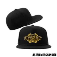 ราคา หมวก Snapback Booze & Glory - หมวก Distro Snapback สําหรับผู้ชายและผู้หญิง - หมวก Snapback ลิ้นแบน - หมวก HipHop Snapback (46953369993)