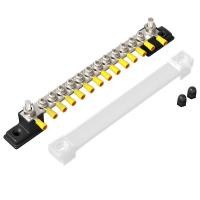 ราคา RV เรือยอชท์แถวเดียว 12-Channel Busbar DC 150A High Current Busbar 12-48V Busbar ทองแดงแถว Terminal คุณภาพสูงผลิตภัณฑ์โรงงานผลิตภัณฑ์ (57754401342)