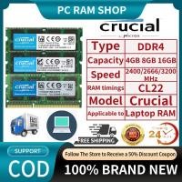 ราคา 【ส่งมอบในท้องถิ่น】Crucial แล็ปท็อป DDR4 Ram 4GB 8GB 16GB 2133MHZ 3200MHz 2400MHz 2666MHz SODIMM Notebook1.2V หน่วยความจํา (27420499349)
