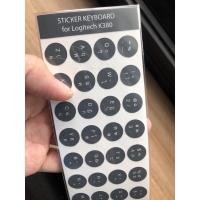 ราคา สติ๊กเกอร์ sticker คีย์บอร์ด keyboard Logitech K380 K480 ภาษาไทย สีเทาเข้ม (4199083794)