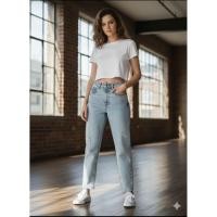 ราคา กางเกงยีนส์ ZARA รุ่น mom fit มือสอง สภาพสวย (48155062010)