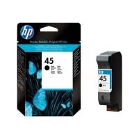 ราคา HP 45 Black Original Ink Cartridge (51645AA) ตลับหมึกอิงค์เจ็ทเบอร์ 45 สีดำ ของแท้ (6420061511)