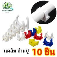 ราคา คลิปก้ามปู ก้ามปู กิ๊ปPVC กิ๊ปจับท่อ คลิปจับท่อ แคล้มจับท่อ สีขาว สำหรับจับท่อ 3หุน 4หุน 6หุน (บรรจุ 10 ตัว/5 ตัว) (28723014131)
