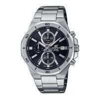 ราคา Casio Edifice นาฬิกาข้อมือผู้ชาย สายสเตนเลสสตีล รุ่น EFV-640D-1A / สีดำ สีเงิน (25751093663)