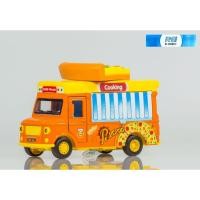 ราคา โมเดลรถฟู้ดทรัค รถขายพิซซ่า ของเล่น MingYing 1:36 Pizza Fast Food Truck Catering Cooking Magnetic Pickup Car Model Toy (28555905796)