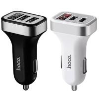 ราคา Hoco Z3 Car charger หัวชาร์จรถยนต์แบบ 2 USB with LED Output สีดำ (3502418345)