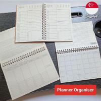 ราคา [SG] รายการตรวจสอบโน๊ตบุ๊ค 100 หน้า รายสัปดาห์รายวันวางแผนรายเดือน Calender Organiser Booklet (44554736579)