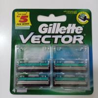 ราคา Gillette Vector ยิลเลตต์ เวคเตอร์ พลัส ใบมีดโกน แพ็ค 4 ชิ้น (1941839619)