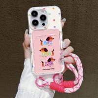 ราคา TPU เคสทรศัพท์ For iPhone 16 11 12 15 13 14 Pro Max X XS Max XR 13Pro 14Plus 15plus 7 8 6 Plus ใส่บัตรพร้อมสายคล้อง เคส (24691594065)