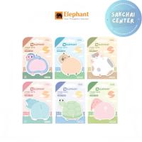ราคา โพสท์อิท elephant ตราช้าง happy zoo sticko note มีกาวในตัว (41073144496)