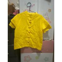 ราคา เสื้อผ้าฝ้าย ผ้าไทย สีเหลือง แขนระบายสองชั้นคอจีน อก38มือ1 (41850441978)