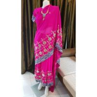 ราคา ขายชุดส่าหรีอินเดียสีชมพู สภาพใหม่ พร้อมเครื่องประดับ (3601536908)