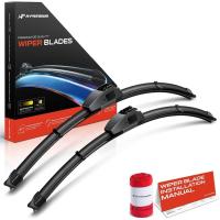 ราคา A-Premium Pack 2 ใบปัดน้ําฝนกระจกหน้ารถพร้อมตัวบ่งชี้การสึกหรอและผ้าเช็ดตัว - ใช้ได้กับ Lexus IS F, IS250, IS300, IS350, IS350 C & Scion xB, FR-S - 22" และ 20", ขั้วต่อตะขอ, L (45650946246)