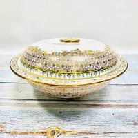 ราคา จิตต์ติมา เบญจรงค์ โถข้าว หม้อข้าว โถซุบ หม้อซุบ เบญจรงค์ ทรงกลม (สินค้า OTOP 5 ดาว จังหวัดสมุทรสาคร) (42856361707)