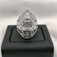 ราคา แหวนหนุมานสีเงิน ตัวเรือนเป็นเนื้อสแตนเลสแท้ทั้งวง (23390041682)