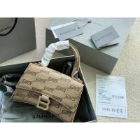 ราคา BALenciaga 22 ฤดูใบไม้ร่วง Hourglass BB Monogram ของแท้ ไซส์ XS กระเป๋าสะพายหลายแบบ พิมพ์ลายตัวอักษร (51553062744)