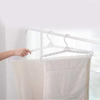 ราคา Dsubuy ไม้แขวนเสื้อแบบปรับได้ขนาดใหญ่พิเศษไหล่แบบพับเก็บได้กันลื่นกันลมไม้แขวนเสื้อสำหรับบ้านหอพักวิทยาลัยสีขาว (40978208543)