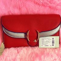 ราคา LYN กระเป๋าสตางค์ สีแดง เทา ของใหม่ แท้ (1066119295)