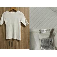 ราคา ผ้าร่อง แบรนด์ CINEMA CLUBเสื้อยืด สีขาว แบรนด์แท้มือสอง (27151379093)