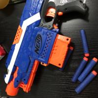 ราคา ปืนเนิร์ฟ Nerf gun N-strike ELITE ของแท้100% พร้อมกระสุน5นัดใส่ถ่านให้พร้อมยิง (6142190125)
