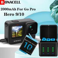 ราคา แบตเตอรี่2000MAh สำหรับ GoPro Hero 9 10 Gopro อุปกรณ์เสริม Fast Charging Action อุปกรณ์เสริมสำหรับ Gopro 7 Black Battery (13496484799)