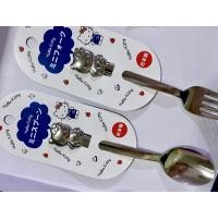 ราคา (♡พร้อมส่ง♡) เซ็ตช้อนส้อมสำหรับทานขนม Hello Kitty Mini Spoon and Fork (24184612821)