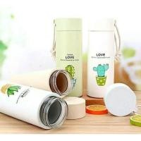ราคา กระบอกน้ำลายกระบองเพชร มีหูหิ้ว 400ml. ขวดน้ำลาย cactus ขวดใส่น้ำ กระบอกน้ำพกพา ขวดแก้ว (27520649592)